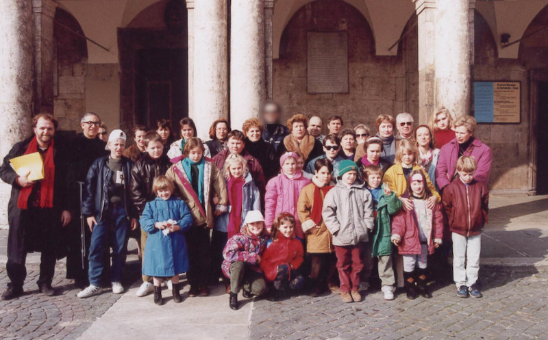 primo gruppo di bambini bielorussi accolti dalla Fondazione Aiutiamoli a Vivere