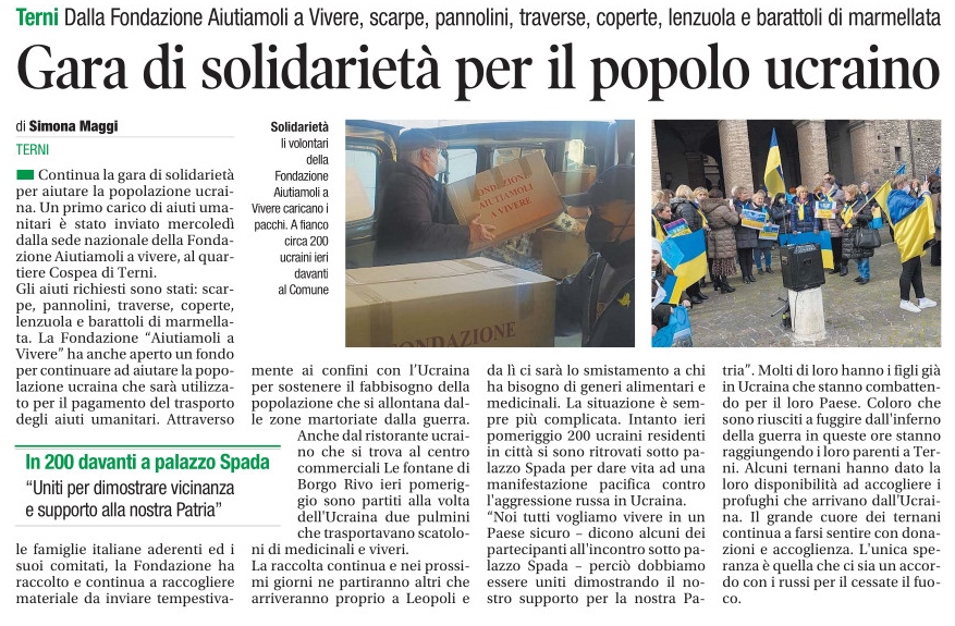Corriere dell Umbria 04 Marzo 2022