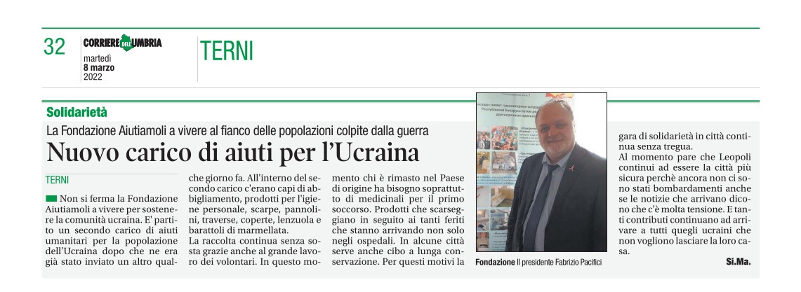 Corriere dell Umbria 08 Marzo 2022 31